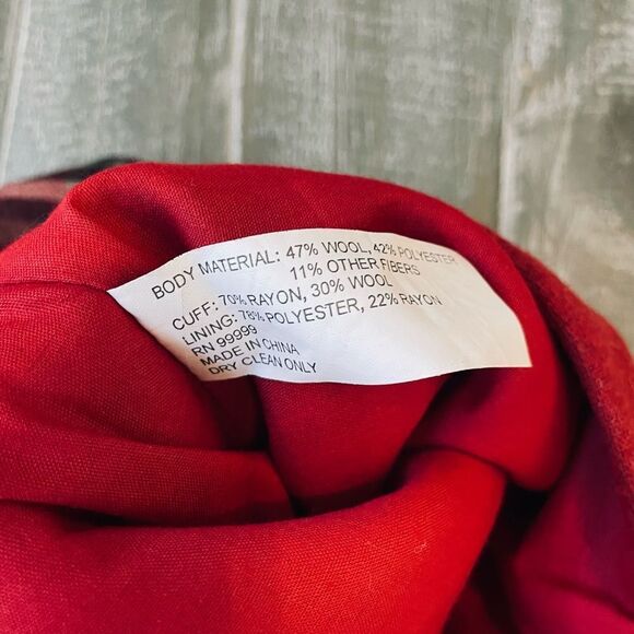 Wool Plaid Christmas Holiday Stockings Set - Picture 3 of 3